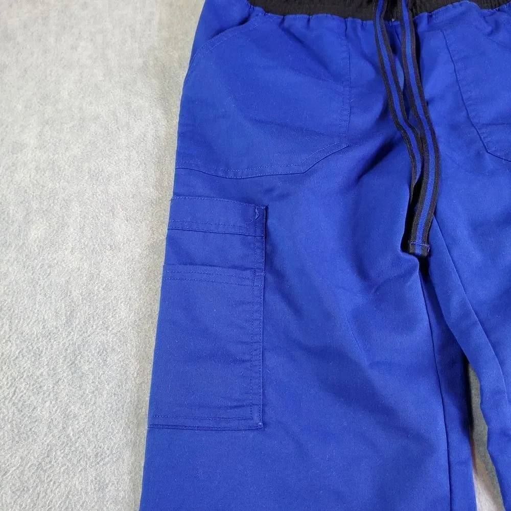 Scrubstar Pants Womens XS Blue Uniform Drawstring Scrubs - Picture 2 of 7